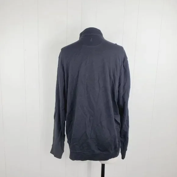 Johnnie-O Men's Black Lammi 1/4 Zip Long Sleeve Casual Pullover Sweater Size XL